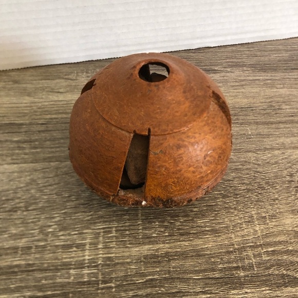 Vtg Hand Carved Wood Bell Rattle - Picture 3 of 12